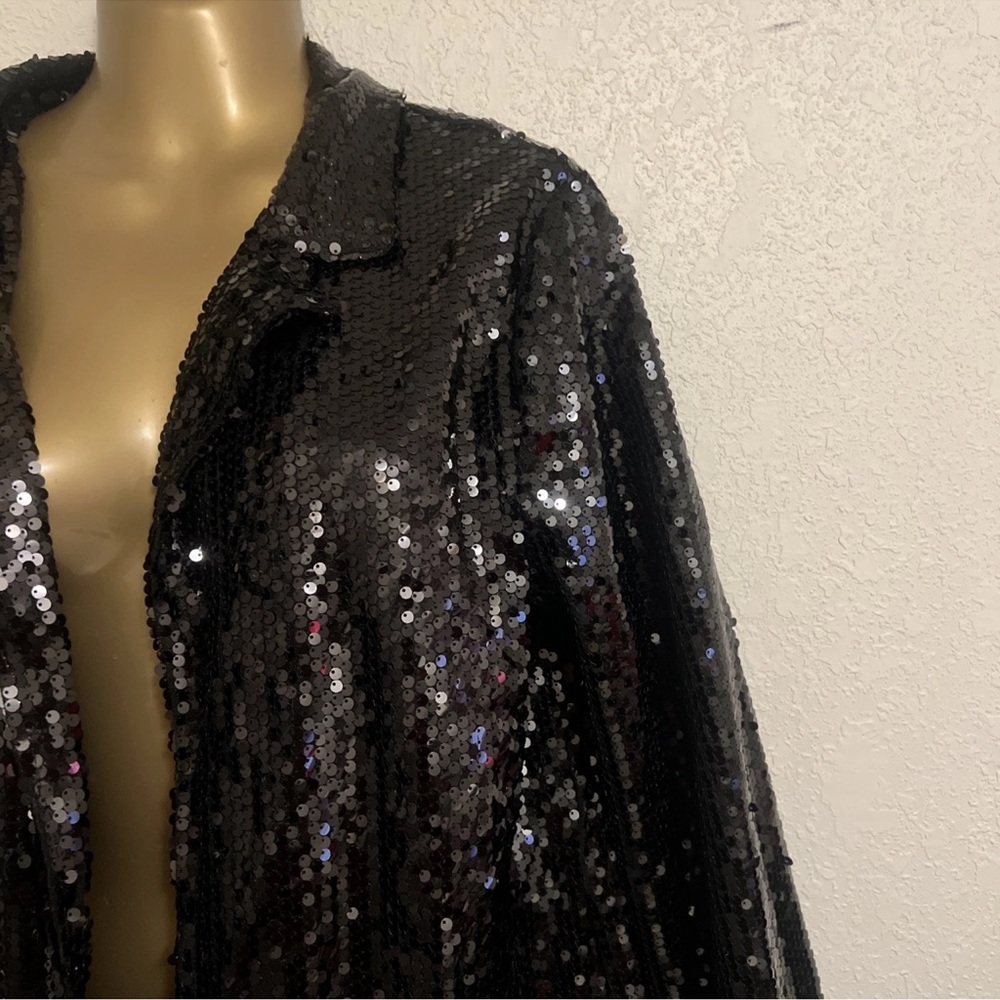 Black Sequin Jacket/blazer - Picture 5 of 7